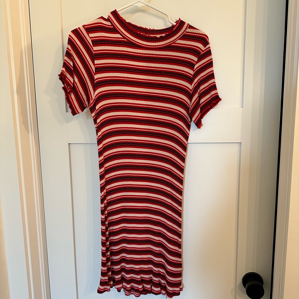 Wild Fable Form Fitting Retro Stripe Dress - Small